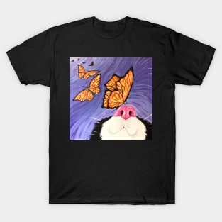 Butterfly Kisses on Cat Nose T-Shirt